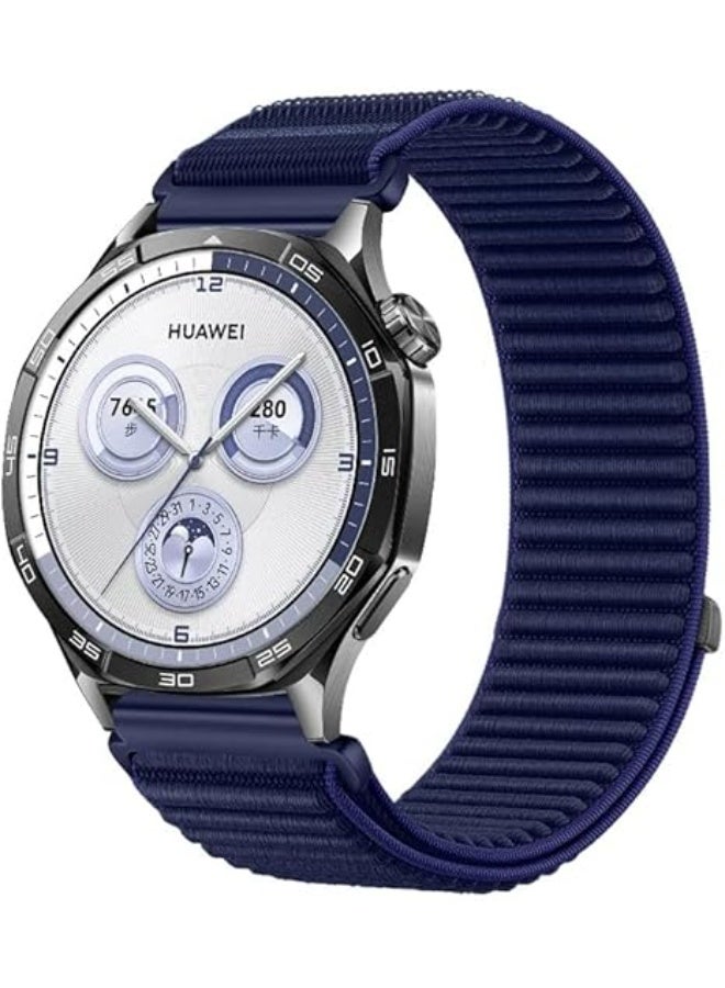 فكرة حلقة رياضية من فيكرا متوافقة مع ساعات هواوي GT4 و GT3 SE و GT2 برو مقاس 46 ملم، مصنوعة من النايلون للجنسين مقاس 22 ملم - Image 1